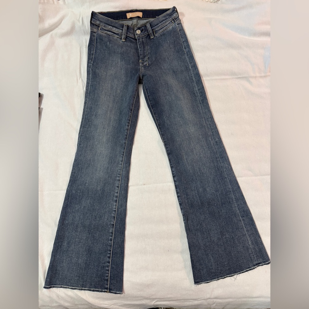 ☀️ 7 For All Mankind Dark Blue Flare Jeans